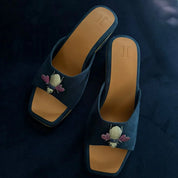 Suede Bee Heels Blue
