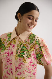Rose Reverie Shirt Dress