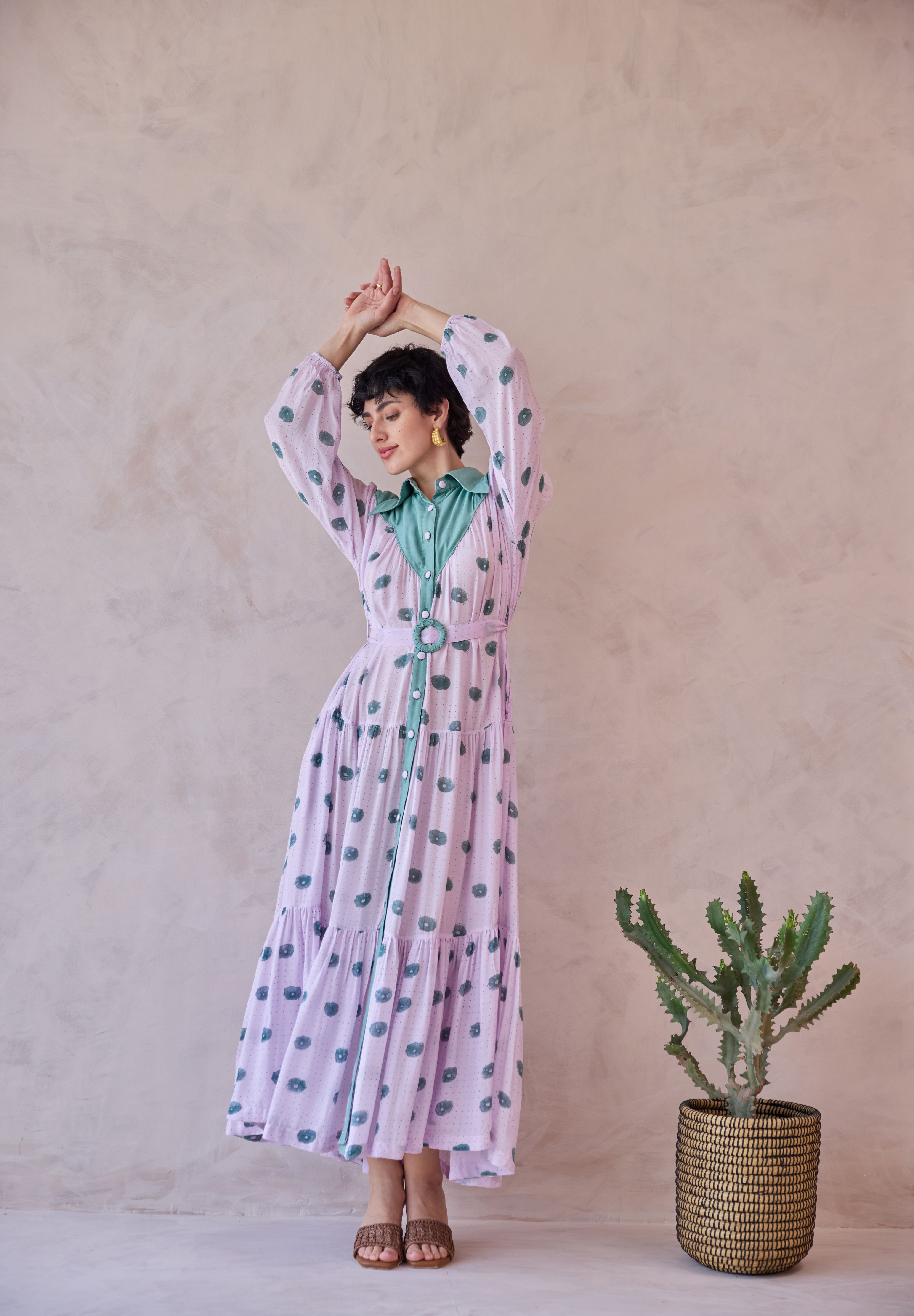 Lilac Dot Meadow Dress
