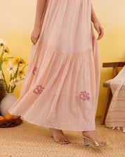 Apricot Bloom Dress