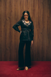 Midnight bloom pants set image 4