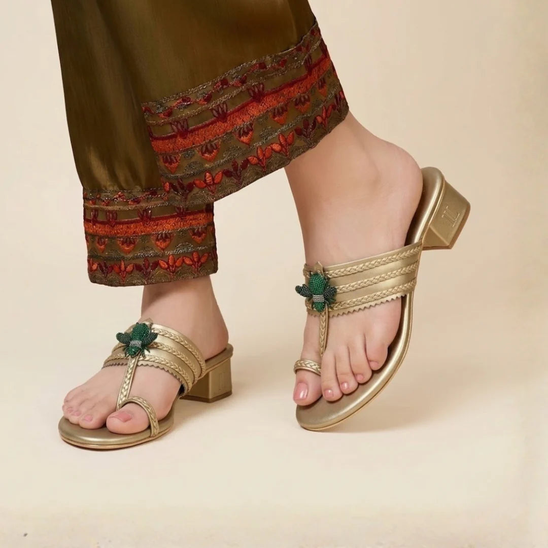 Bee Kohlapuri Heels Footwear