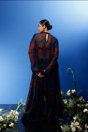 Blrd Red Floral Sharara Set