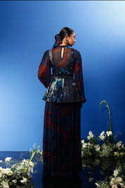 Blrd Red Floral Sharara Set