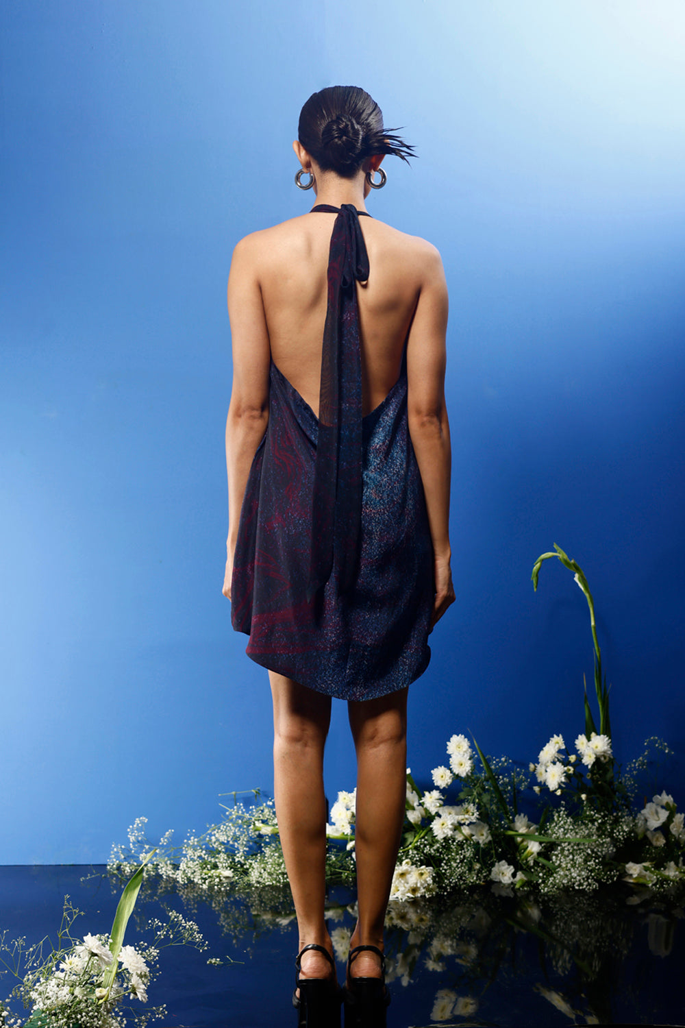 Blrd Dots Backless Dress