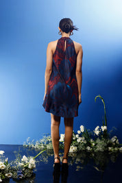 Blrd Red Floral Halter Dress