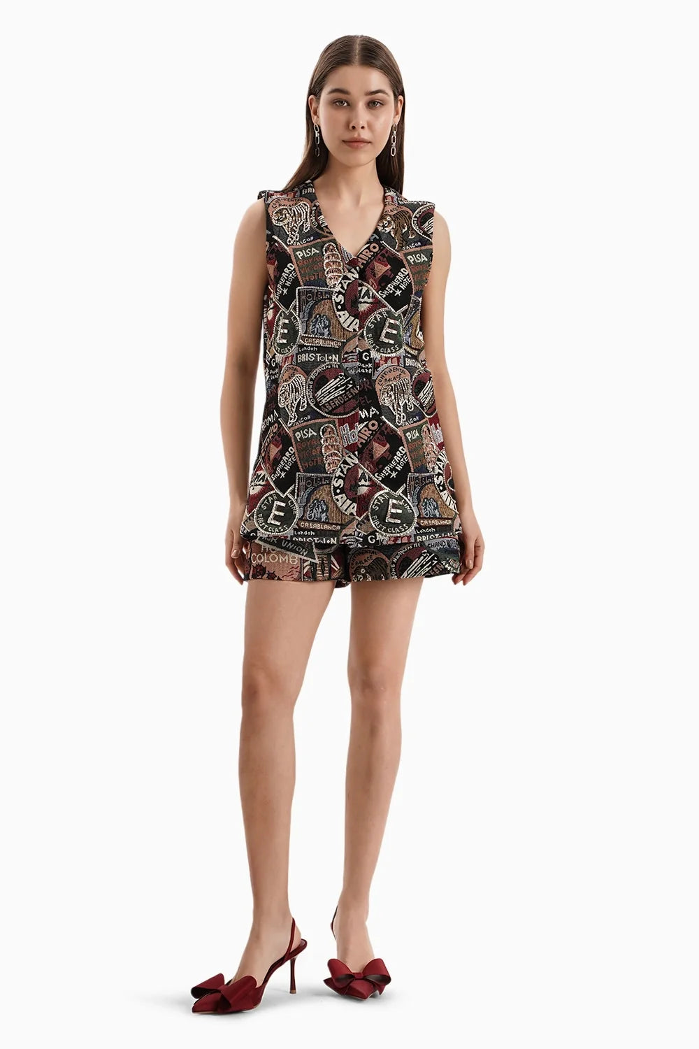Stamp Magazine Jacquard Jacket and Shorts