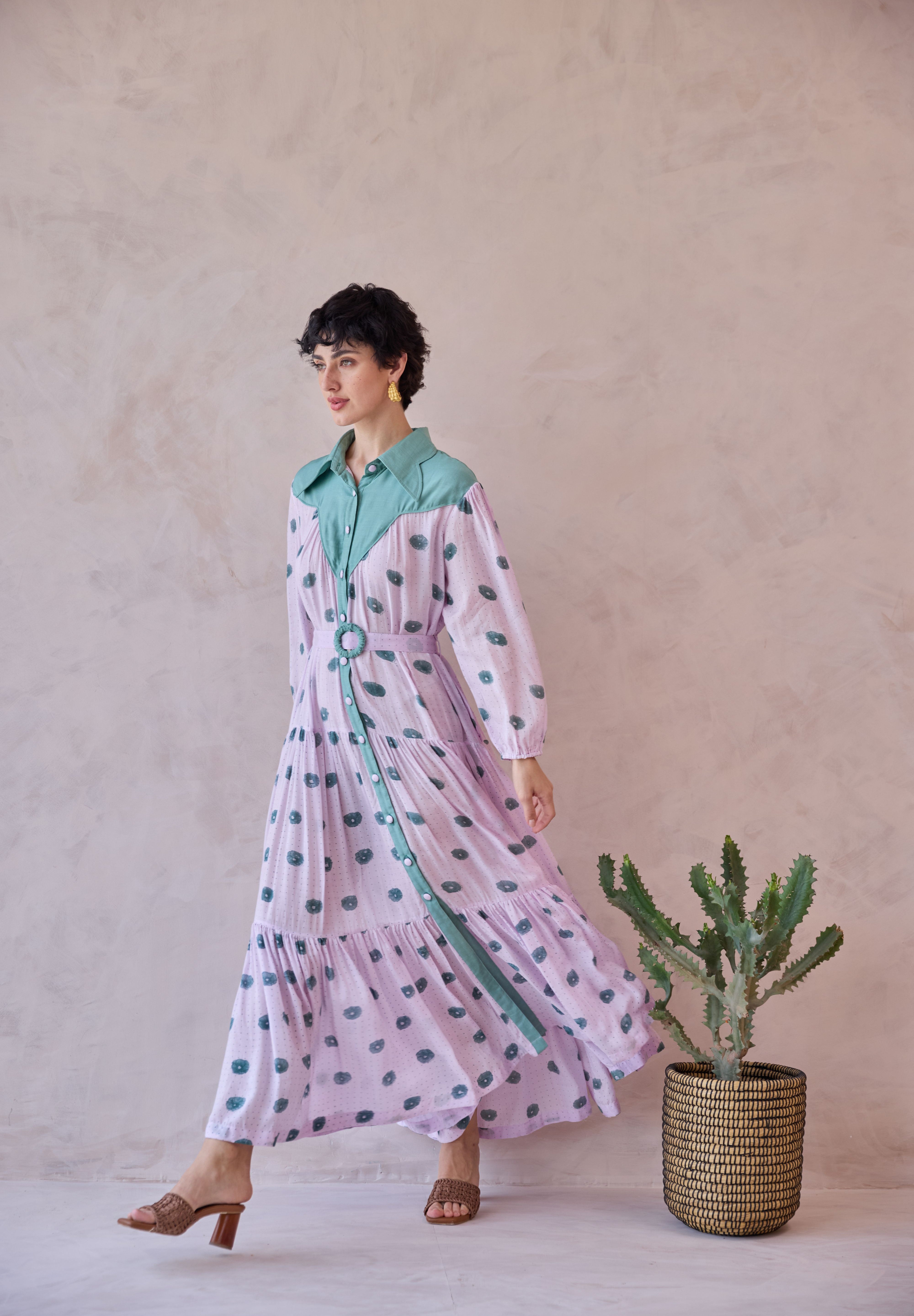 Lilac Dot Meadow Dress