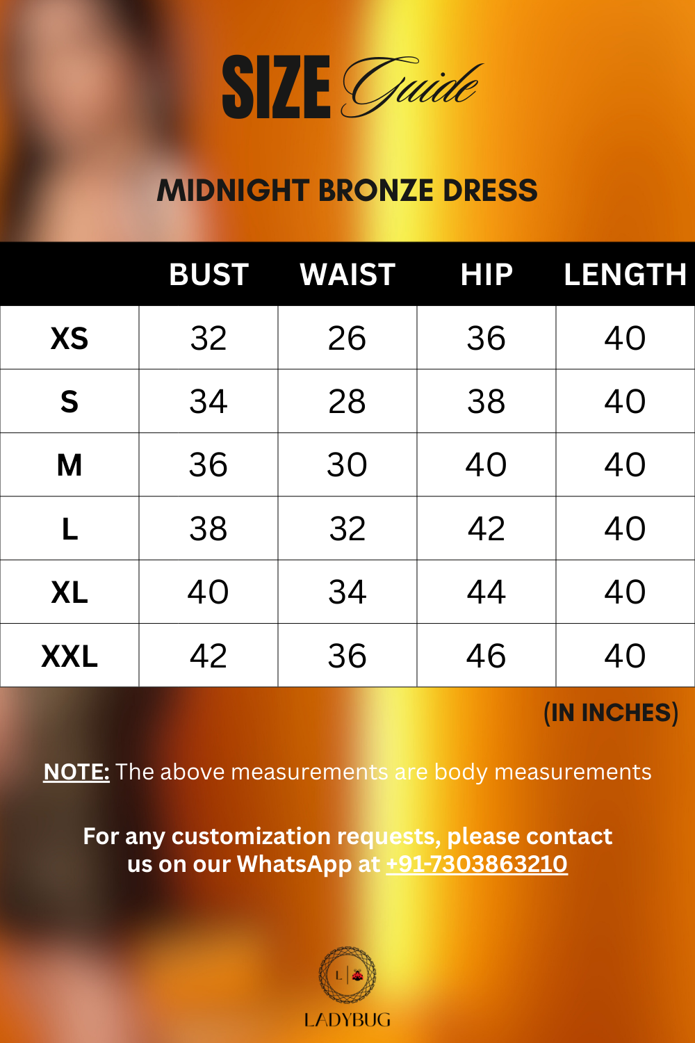 Midnight Bronze Dress
