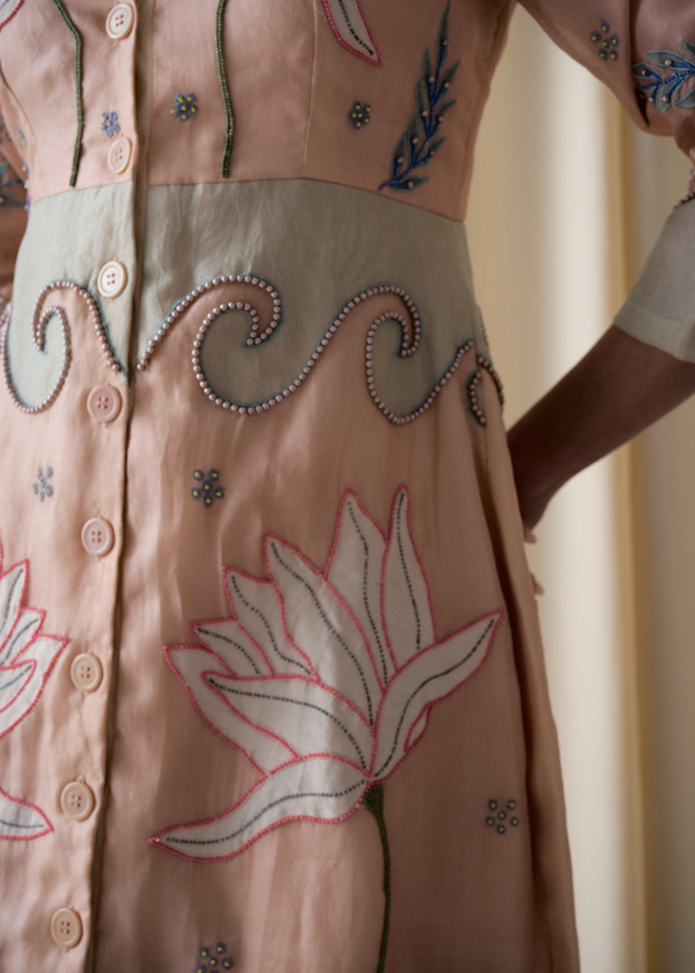 Elotia peach dress image 1