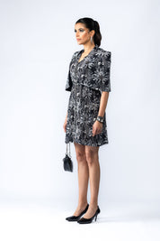Hand Embroidered Cape Dress