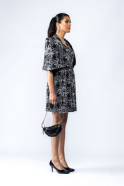 Hand Embroidered Cape Dress