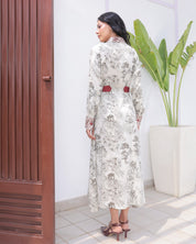 Olive Viscose Shirt Dress