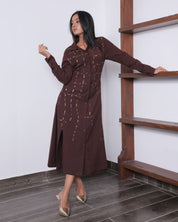Rhea Embellished Shirt Dress