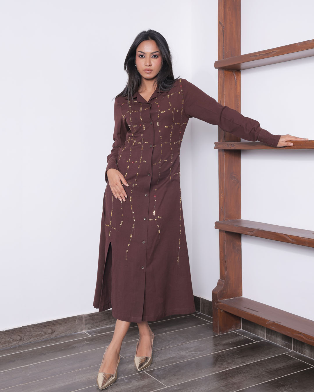AMBR-Rhea-Dress-Cotton-Brown-Front1.jpg