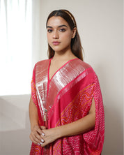 Fuschia Kaftan Bandhej