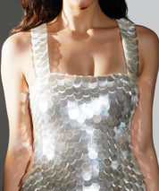 Anastasia Holographic Maxi Dress
