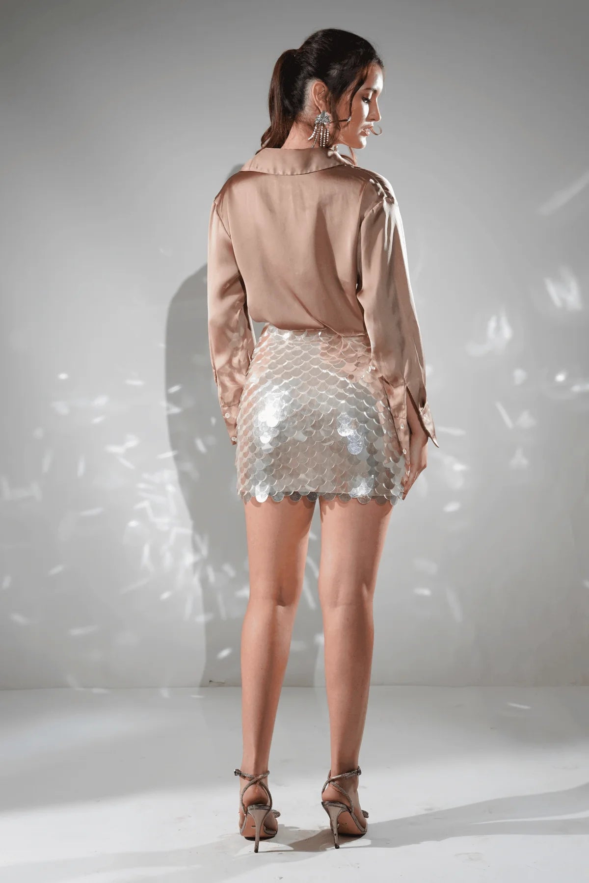 Anastasia Holographic Mini Skirt