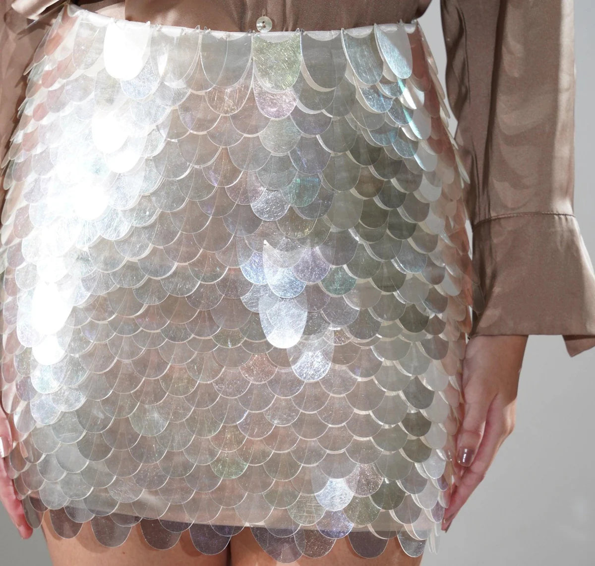 Anastasia Holographic Mini Skirt