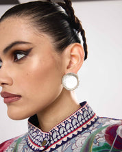Crater Earrings Silver