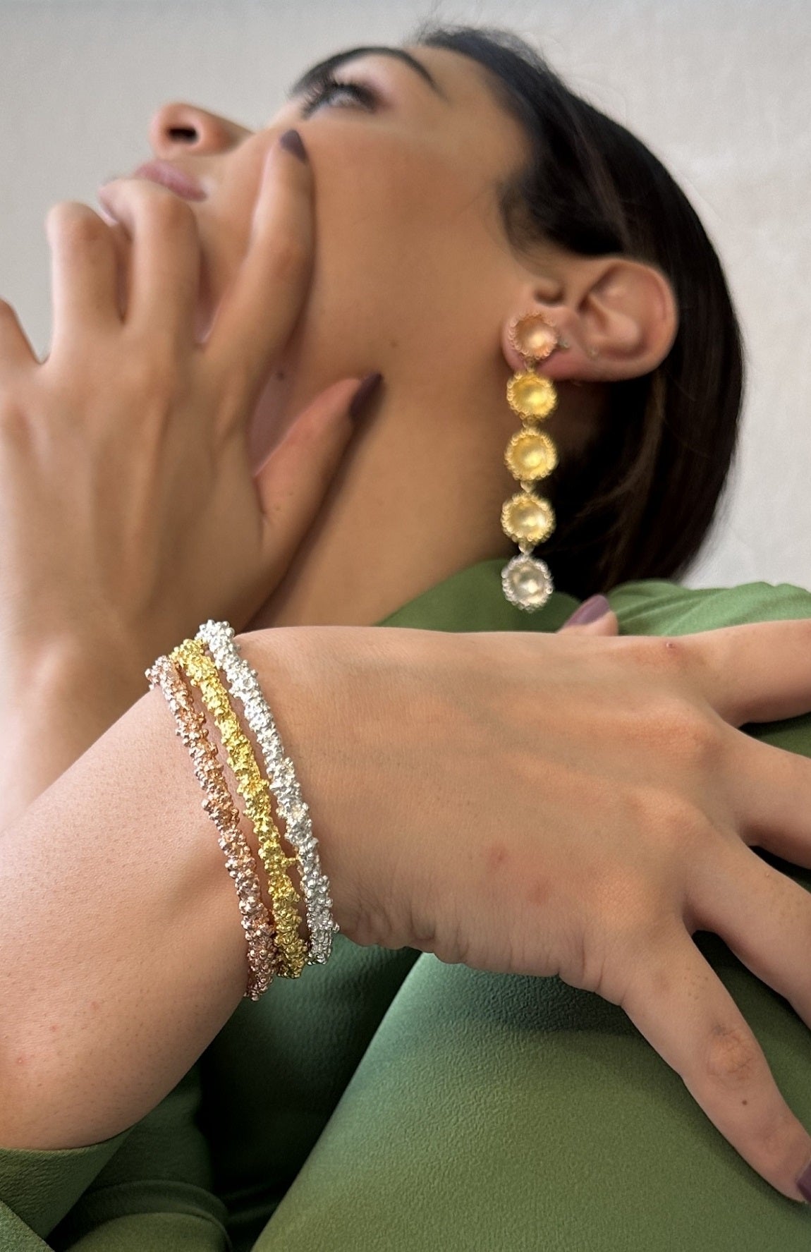 Cosmic Reef Bangle Rose Gold