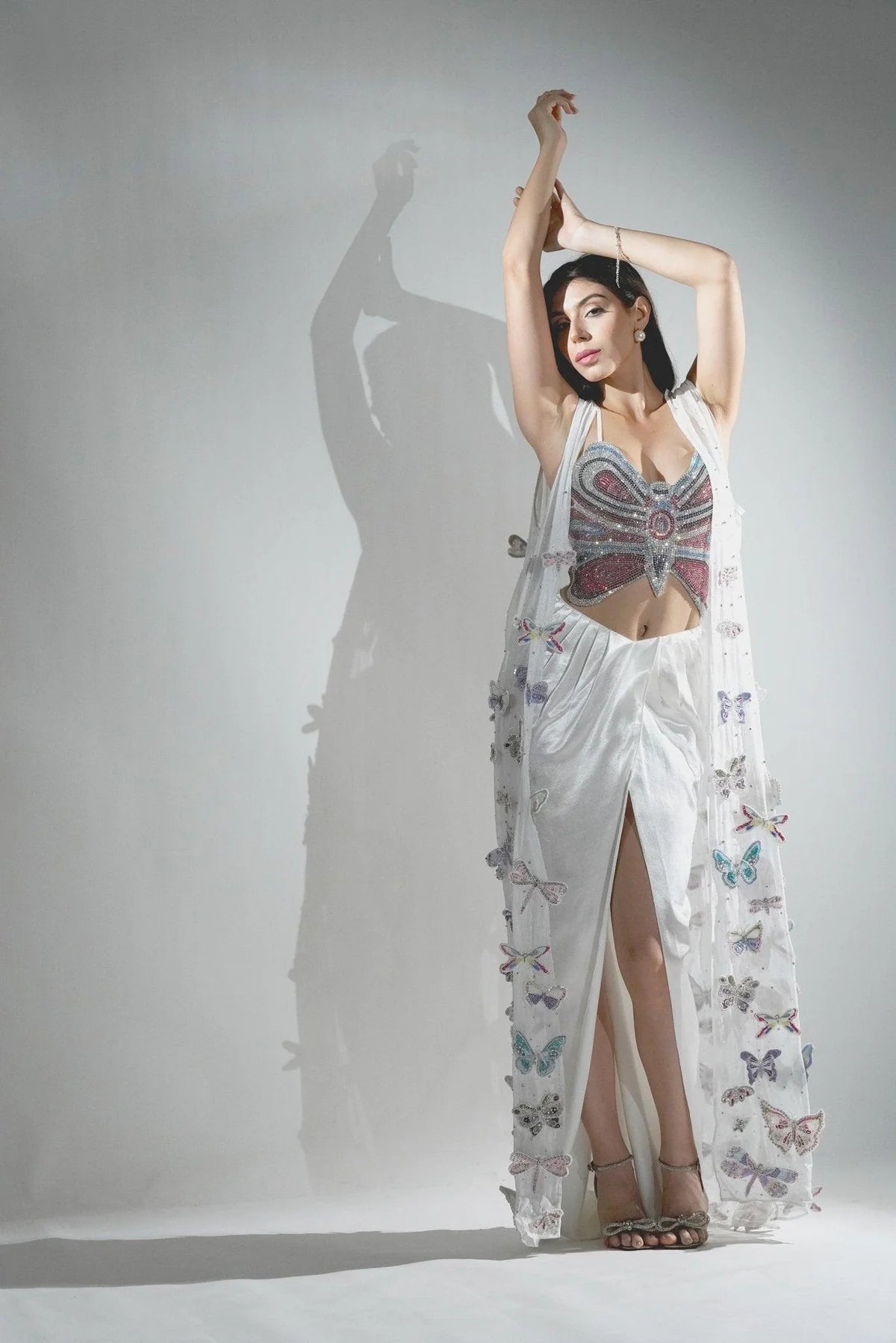 Ariel 3d Rhinestone Embellished Butterfly Co-ord Set