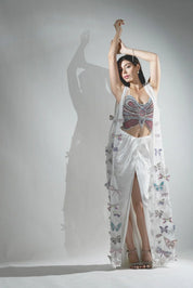 Ariel 3d Rhinestone Embellished Butterfly Co-ord Set