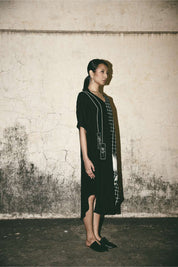 Grid Bloom Kaftan