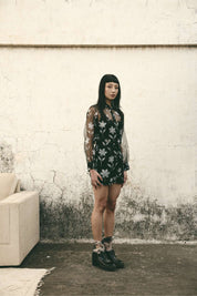 Floral Organza Shorts