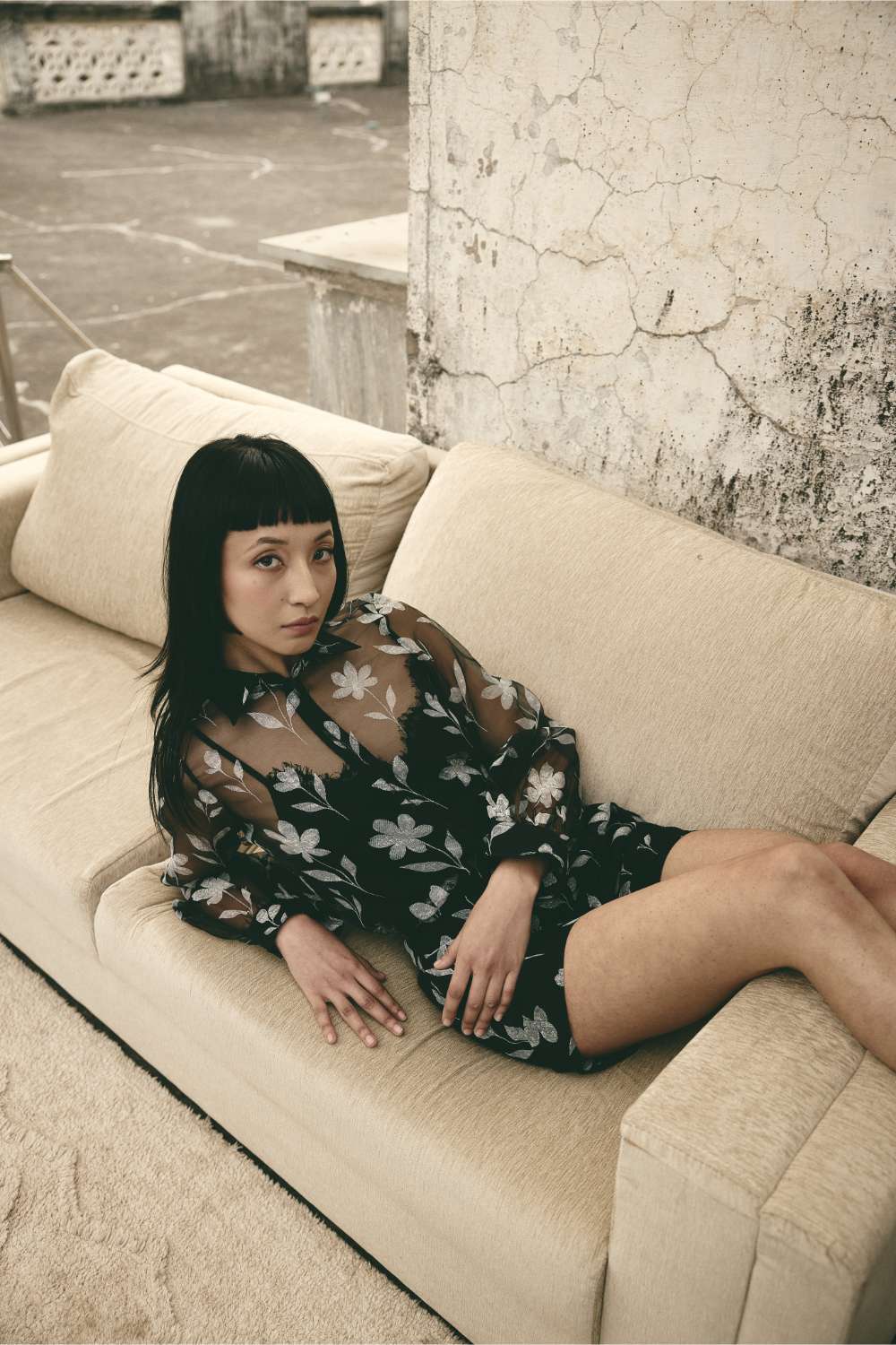 Floral Organza Shorts
