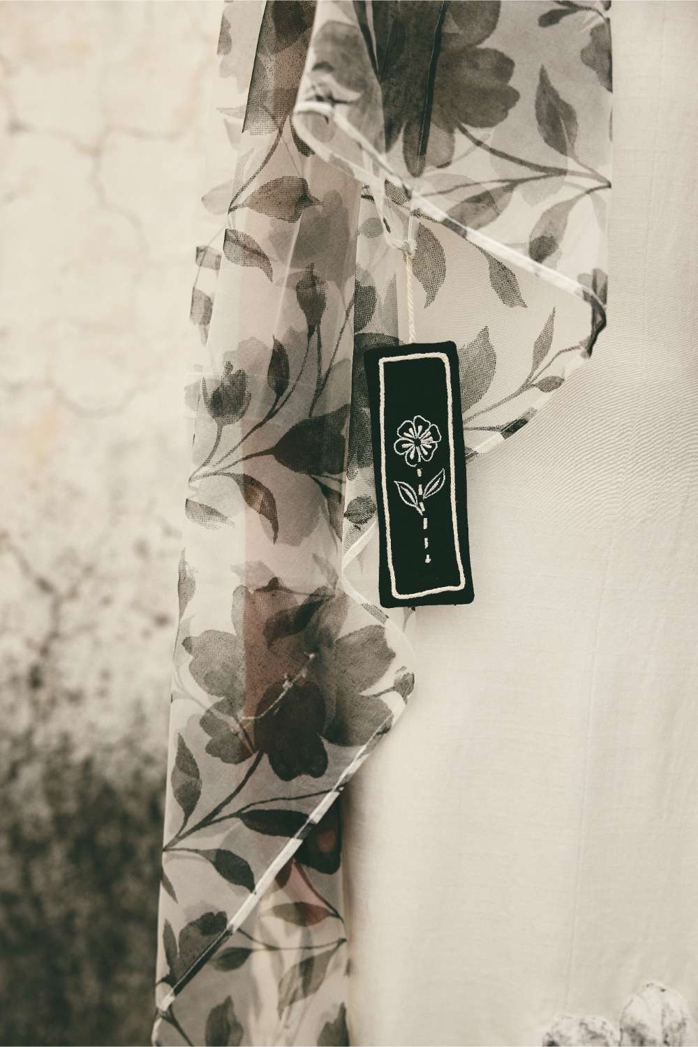 Floral Organza Cape
