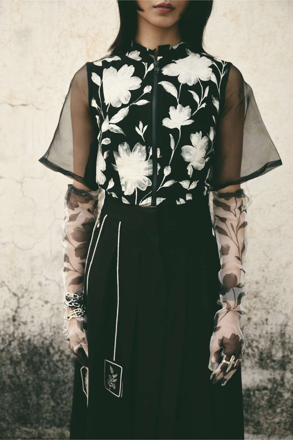 Bloom Crop Top with Bookmark Skirt