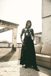 Bloom Crop Top with Bookmark Skirt
