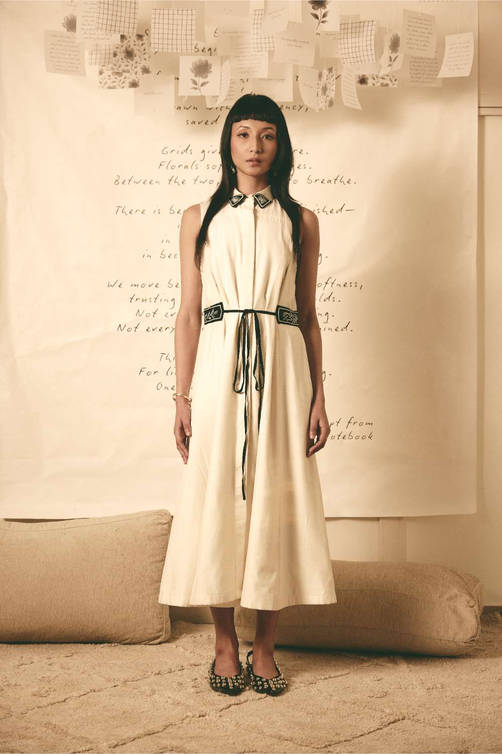 Trench Dress White