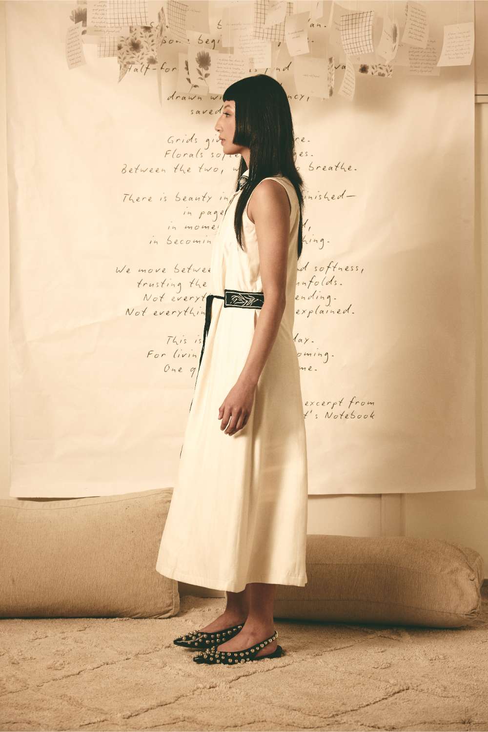 Trench Dress White