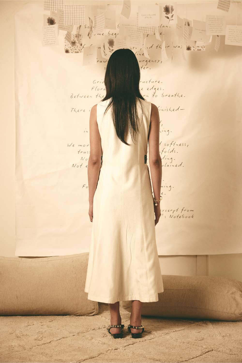 Trench Dress White