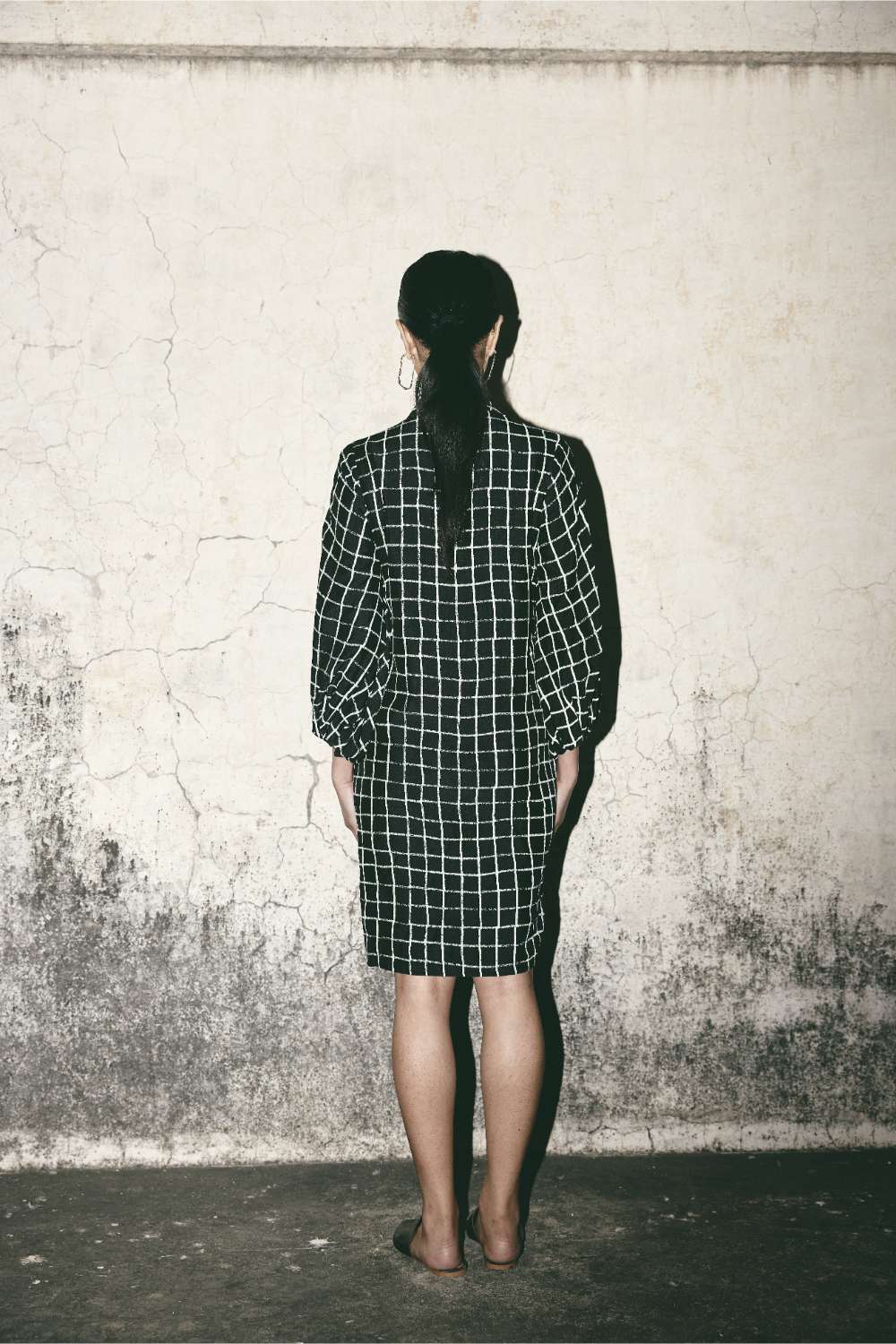 Grid Comfort Dress