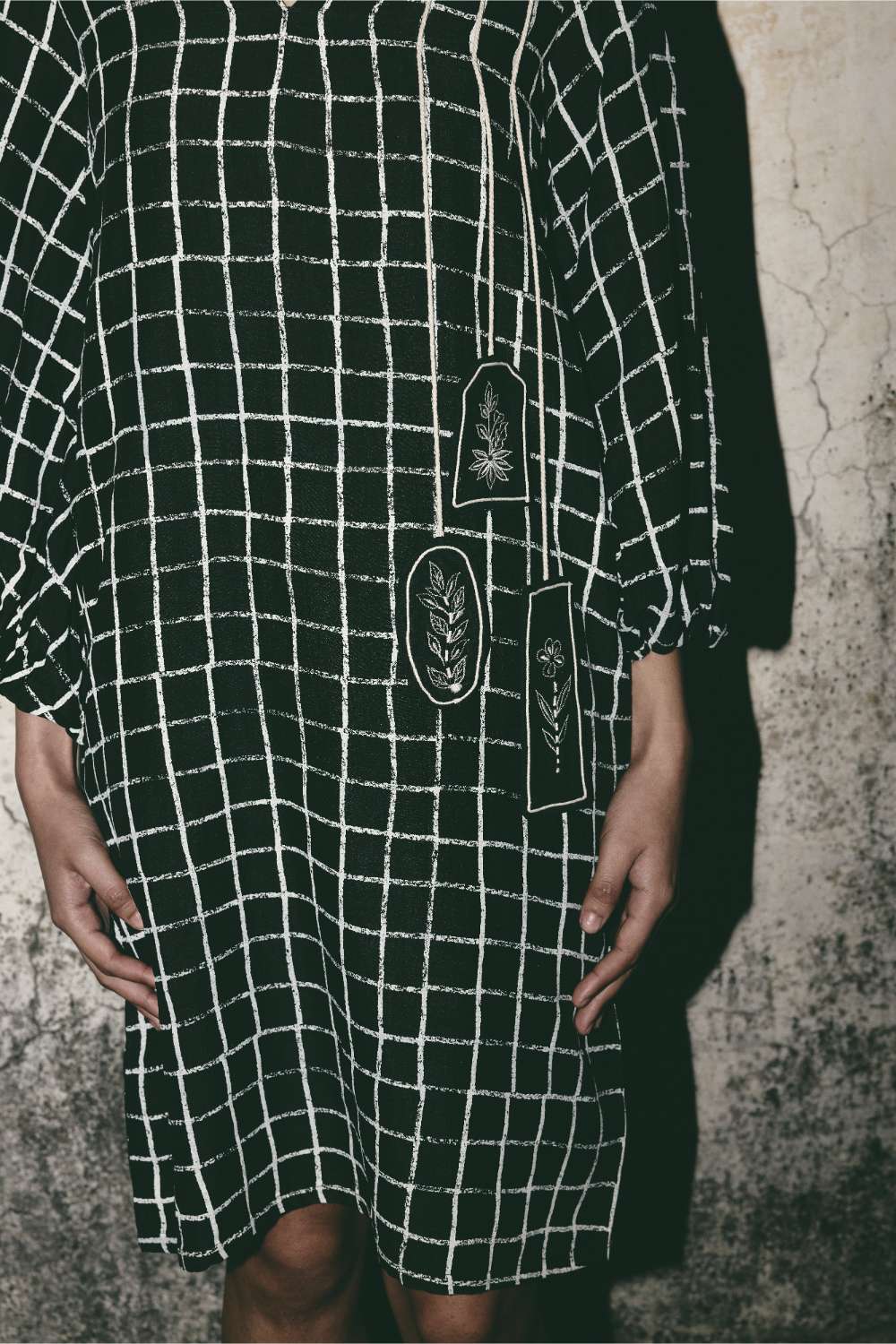 Grid Comfort Dress
