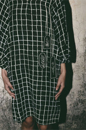 Grid Comfort Dress