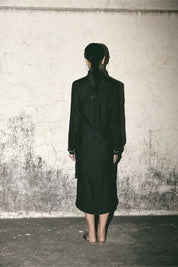 Black Canvas Shirt Dress