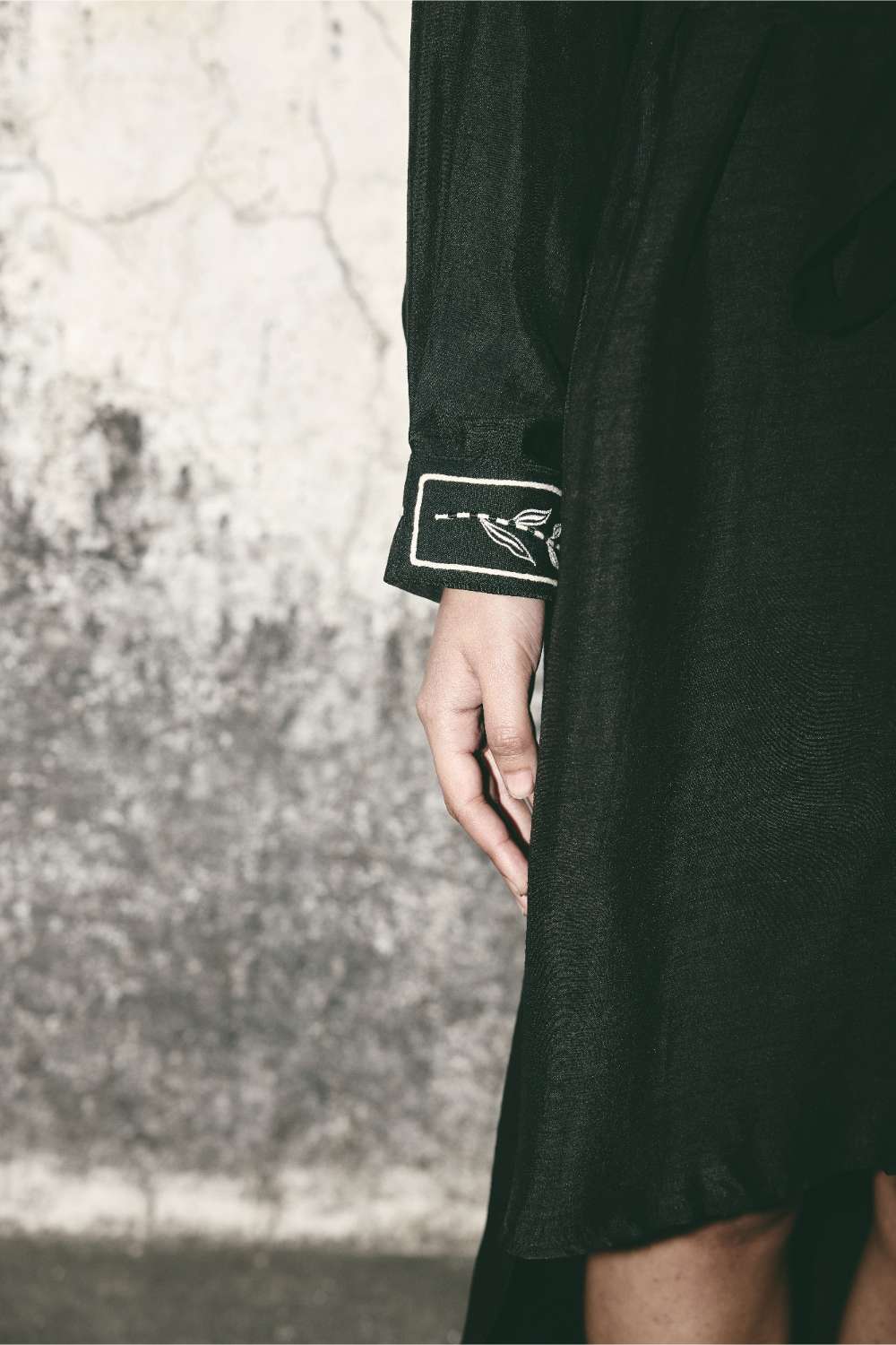 Black Canvas Shirt Dress