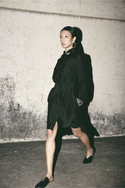 Black Canvas Shirt Dress