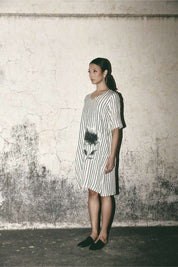 Stripe Bloom Dress
