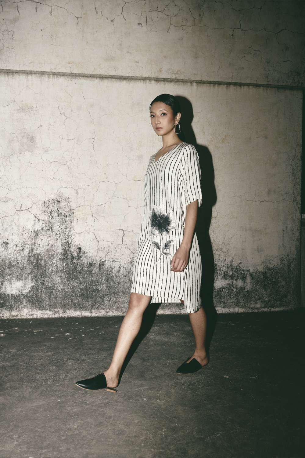 Stripe Bloom Dress