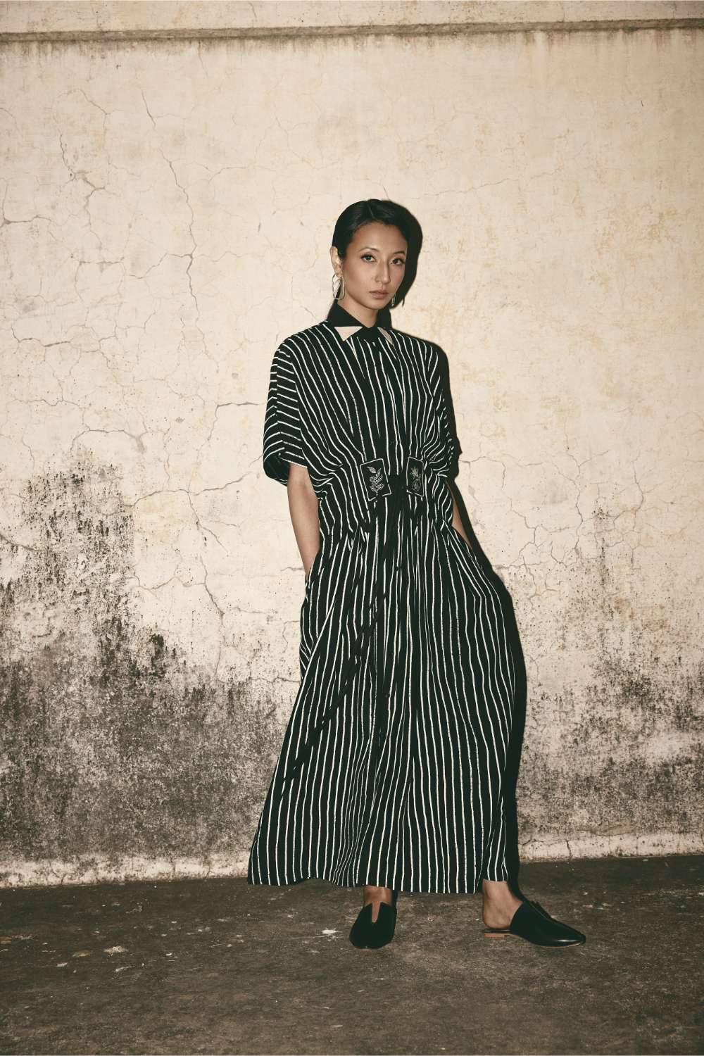 Stripe Midi Dress