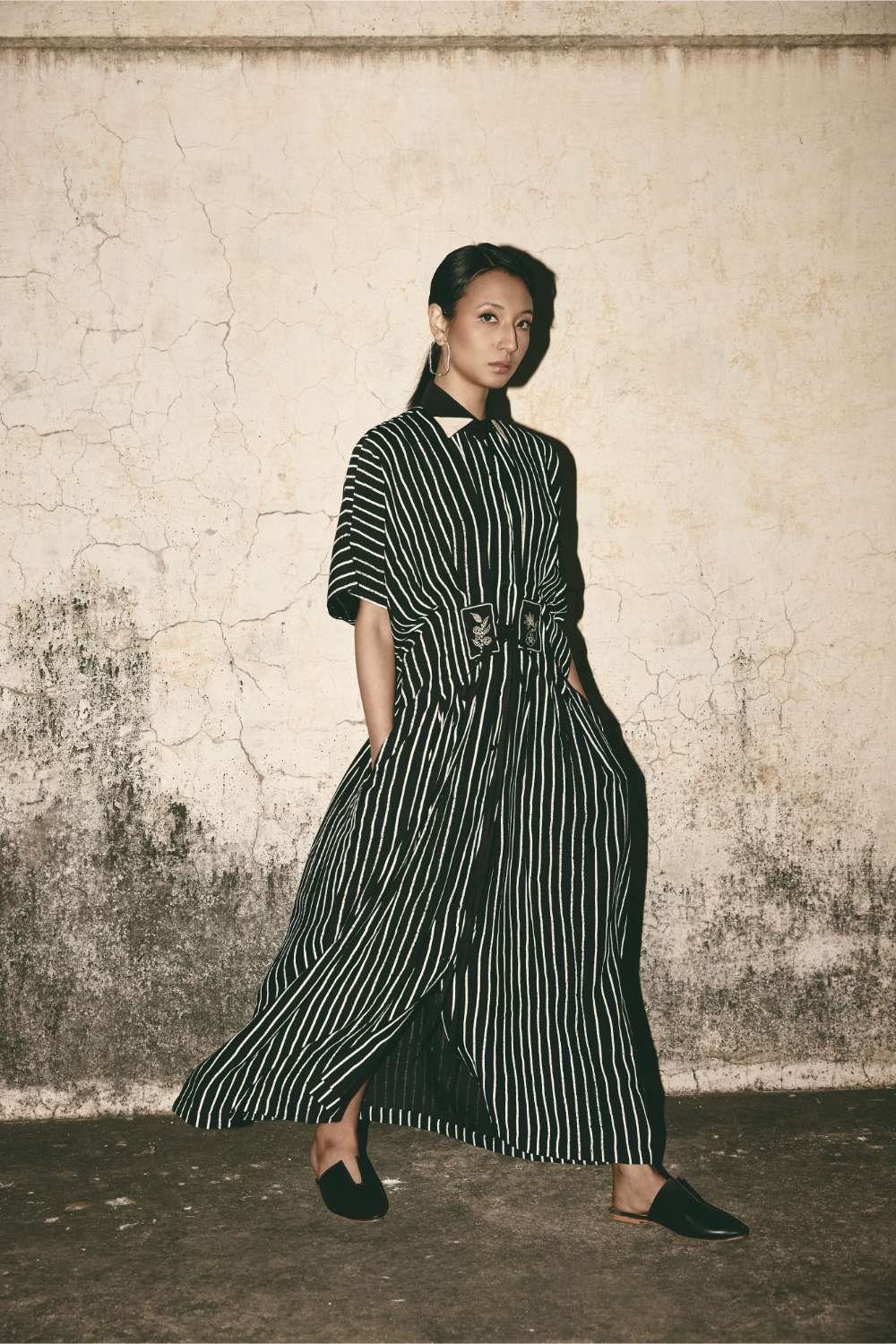 Stripe Midi Dress