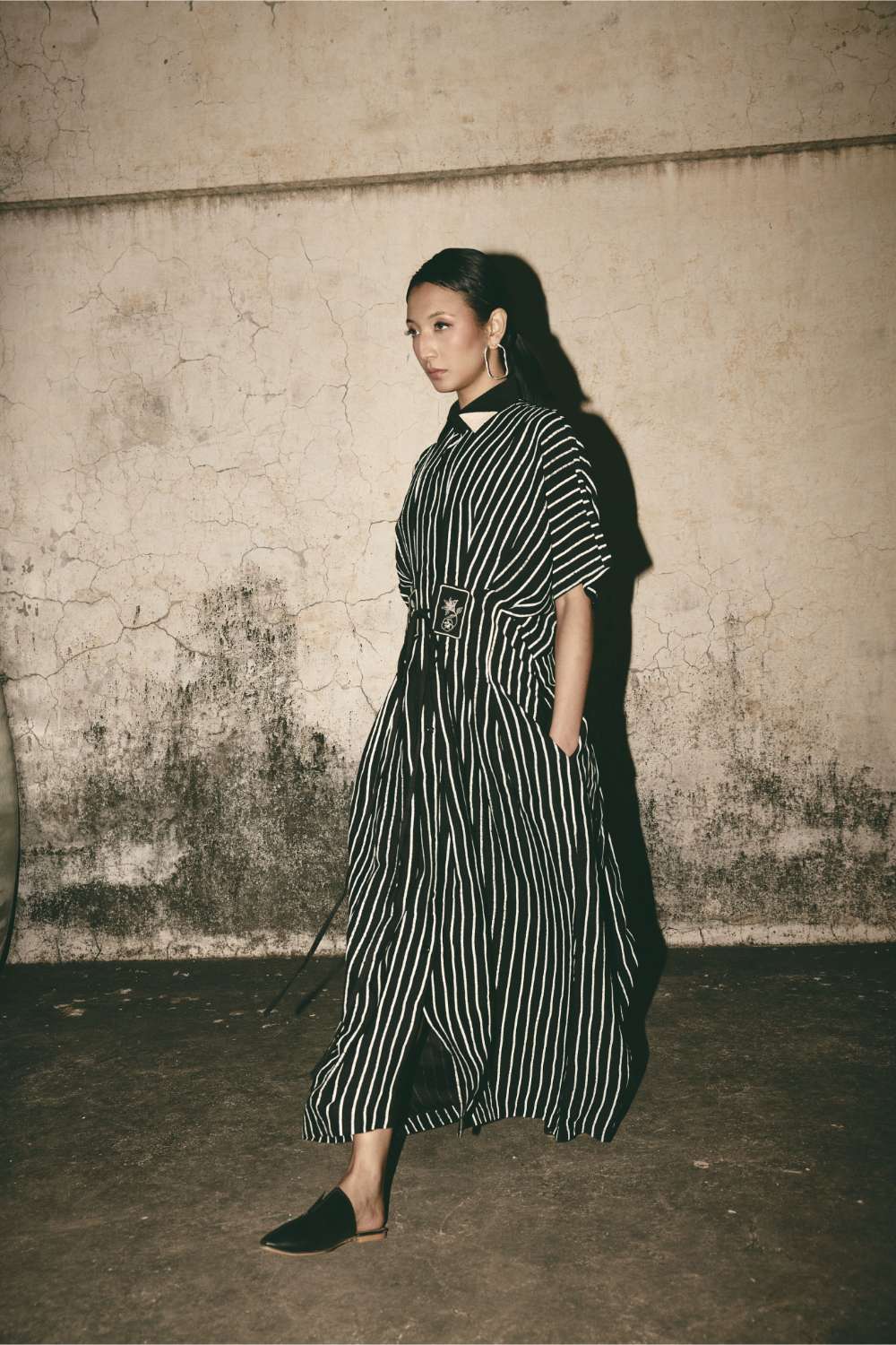 Stripe Midi Dress