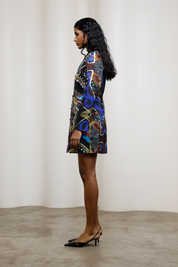 Saeri Embroidered Blazer Dress
