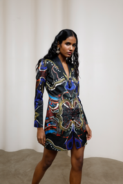 Saeri Embroidered Blazer Dress