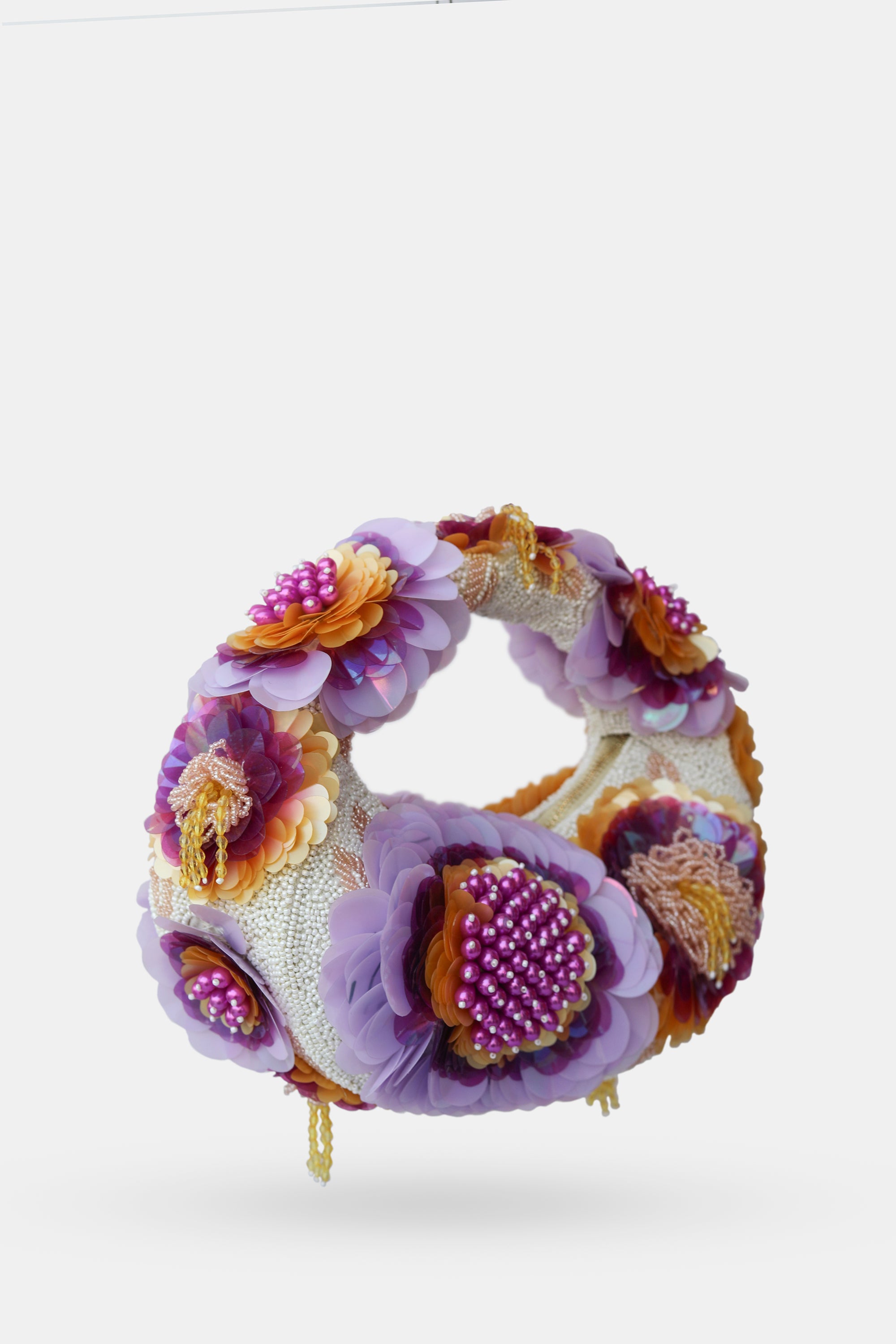 Amethyste Bloom Violet Pearl Bag
